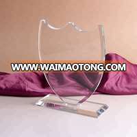 Cheap wholesale high-quality blank customizable logo transparent crystal trophy