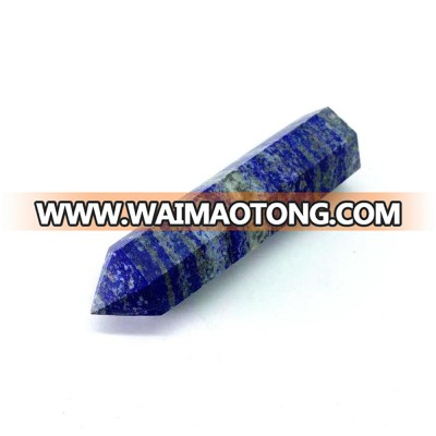 wholesale natural Lapis Lazuli point healing blue crystal wand lapis lazuli crystal craft quartz point