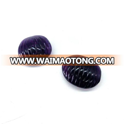 wholesale hand carved natural amethyst crystal shell crystal craft purple shell reiki for home decoration