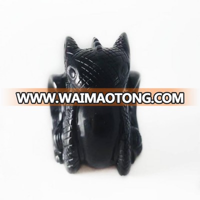 Hot sale high quality Natural Quartz Crystal hand carved obsidian Night nu For Gifts