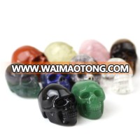 price of colorful natural rock crystal stone skulls wholesale