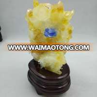 Natural yellow Citrine Crystal Clusters for Decoration