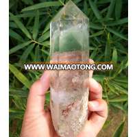 295g Green Phantom Crystal Points Wands